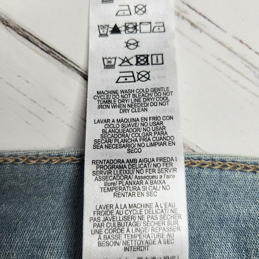 Rag & Bone The Serena Full Length Wide Leg Jeans High Rise Stretch Light Wash 29 - Picture 13 of 13